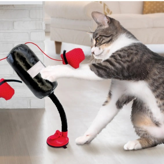 Brinquedo Saco de Pancada Portátil para Gatos