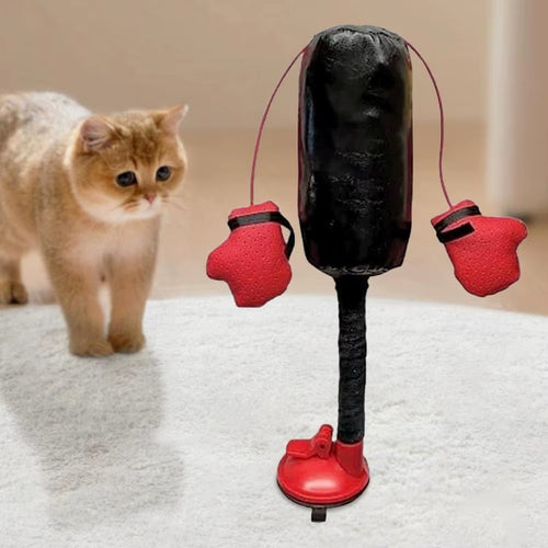 Brinquedo Saco de Pancada Portátil para Gatos