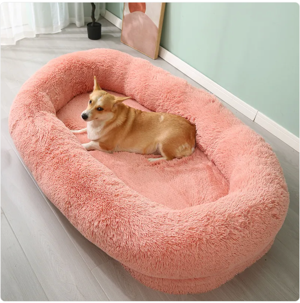 Cama de Pelúcia para Pets — Quente, Macia e Lavável