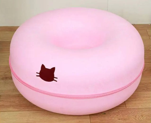 Túnel Redondo Interativo para Gatos — Dobrável e Divertido