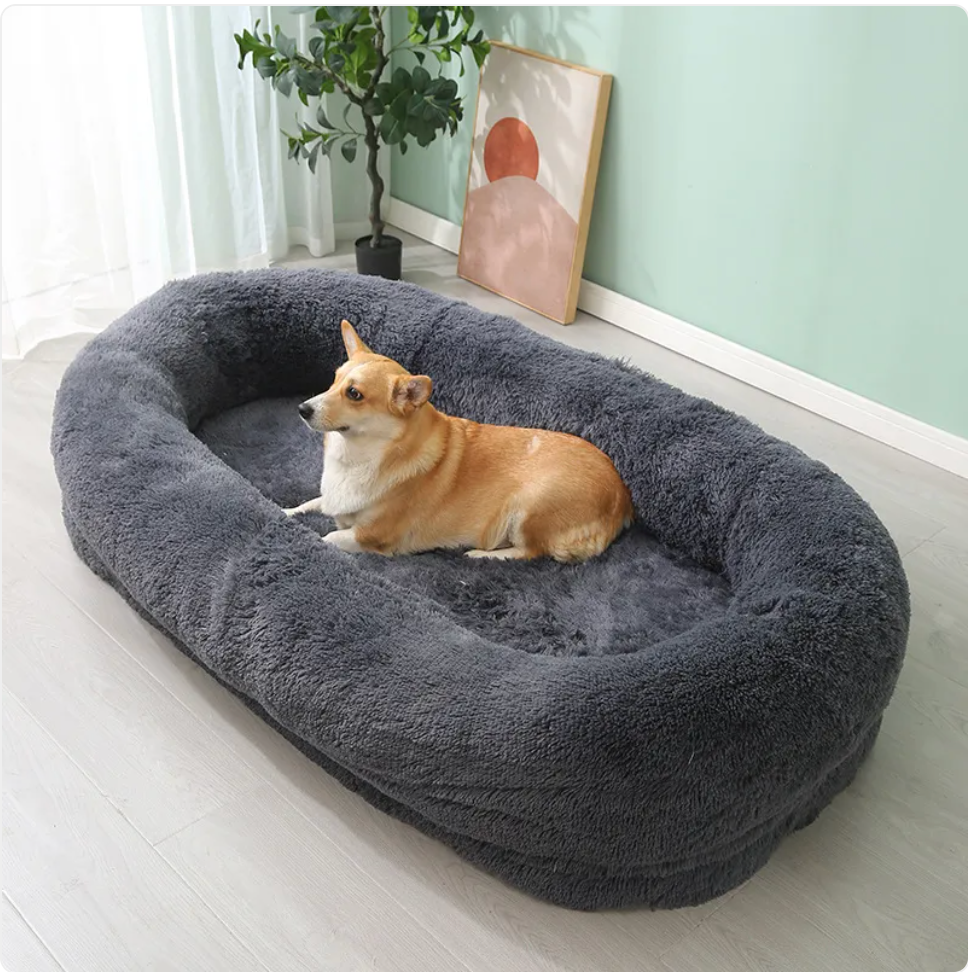 Cama de Pelúcia para Pets — Quente, Macia e Lavável