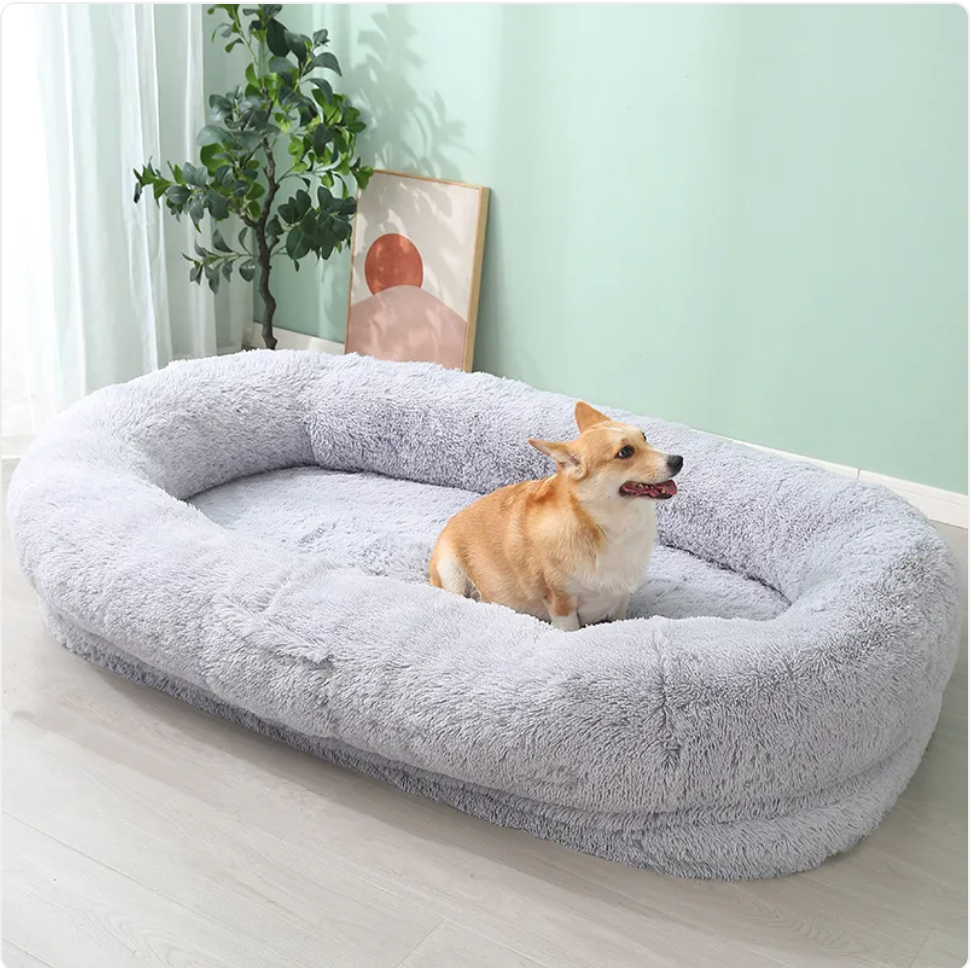 Cama de Pelúcia para Pets — Quente, Macia e Lavável