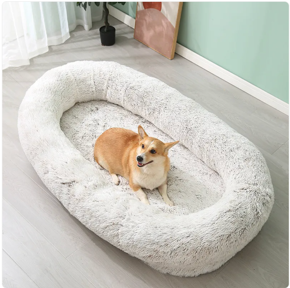 Cama de Pelúcia para Pets — Quente, Macia e Lavável