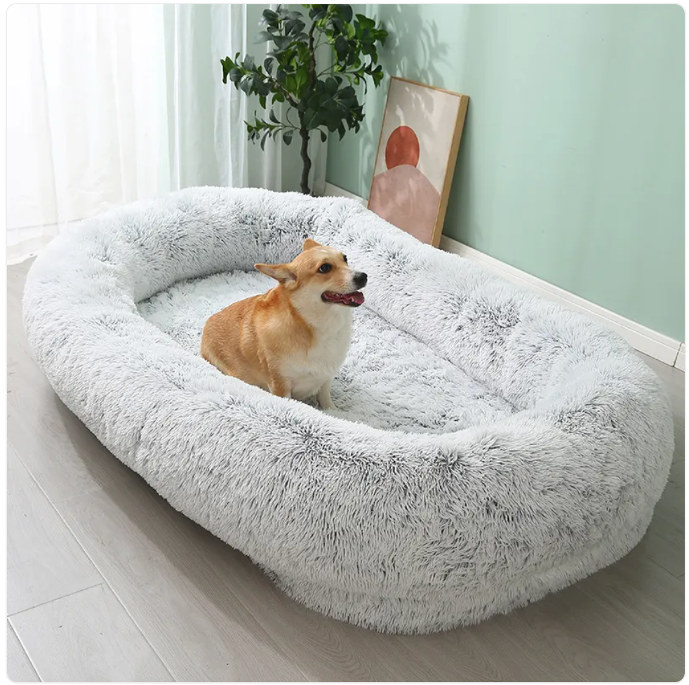 Cama de Pelúcia para Pets — Quente, Macia e Lavável