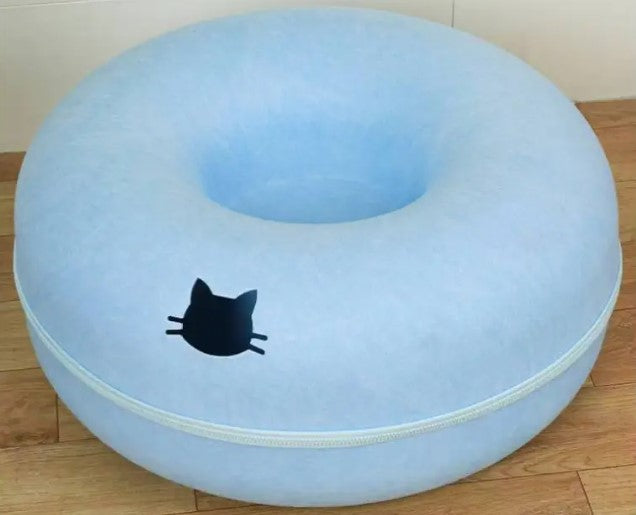 Túnel Redondo Interativo para Gatos — Dobrável e Divertido