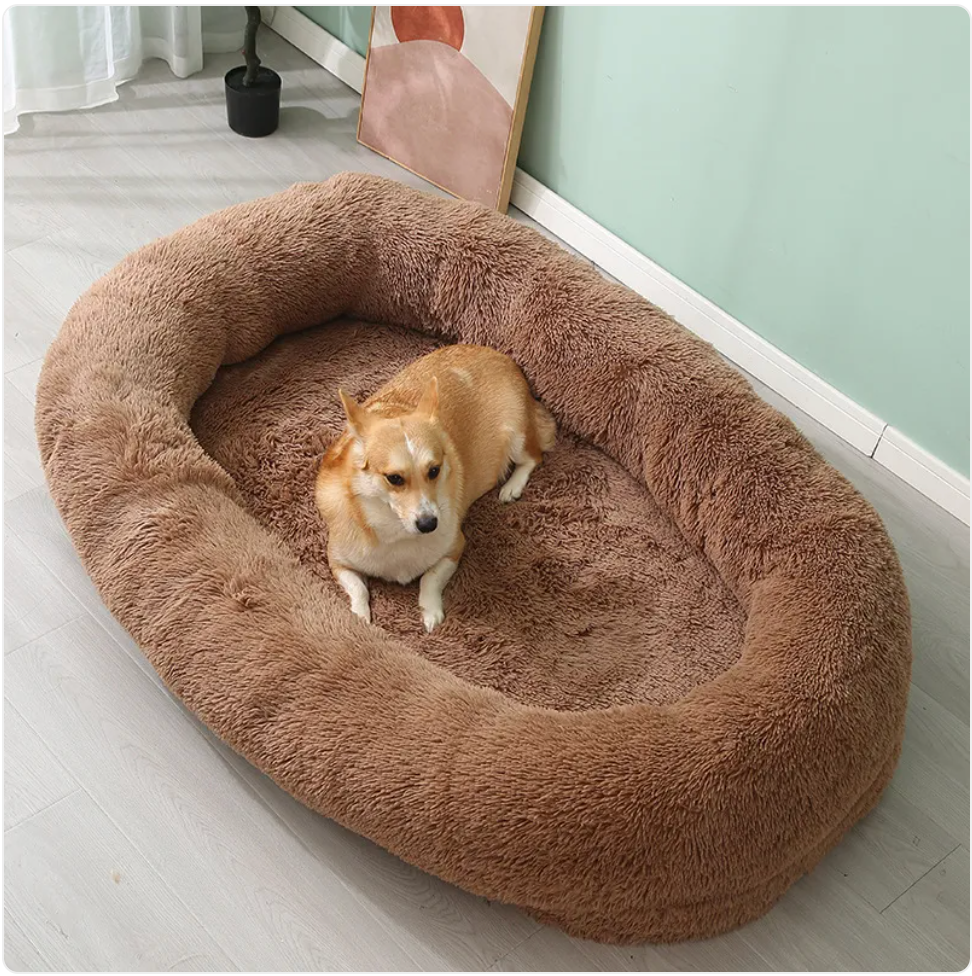 Cama de Pelúcia para Pets — Quente, Macia e Lavável