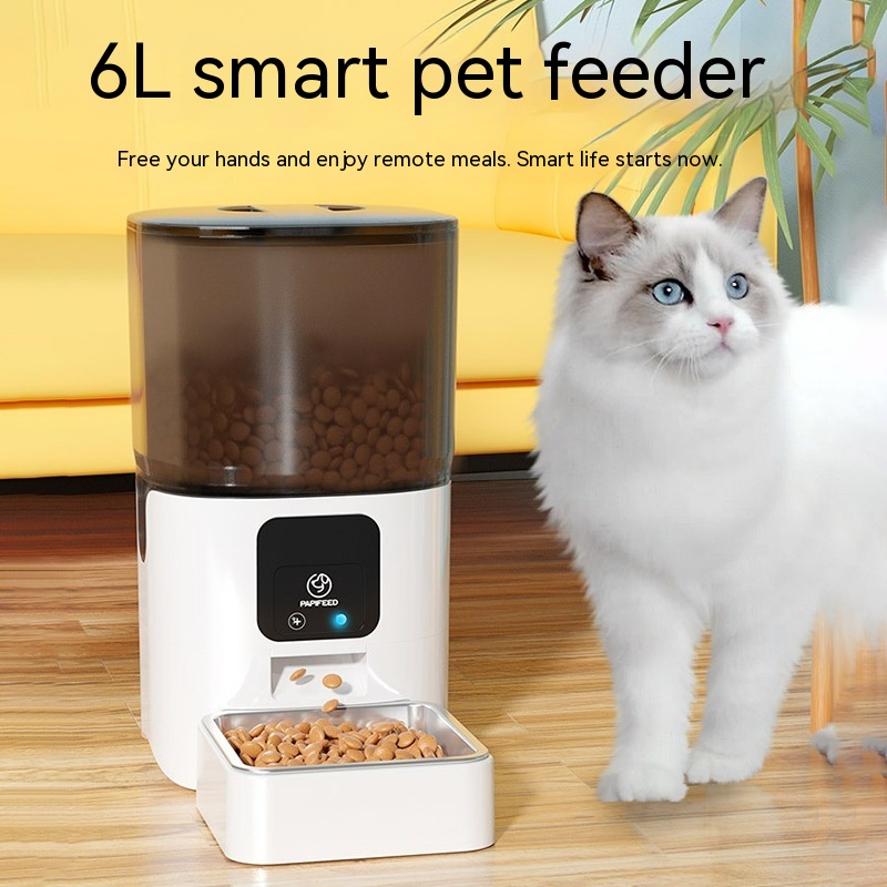 Comedouro Automático 6L para Cães e Gatos — Timer Programável